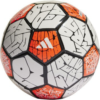 Adidas Messi Club Ball - White/Black/Solar Red Equipment SIZE 5 WHITE/BLACK/SOLAR RED - Third Coast Soccer