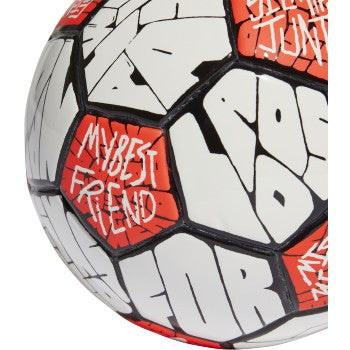 adidas Messi Mini Ball - White/Black/Solar Red Balls   - Third Coast Soccer