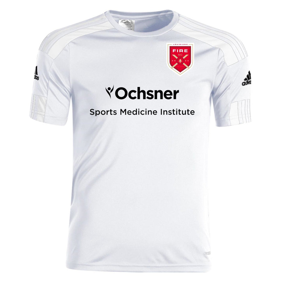 adidas Fire Mens Squadra 21 Jersey - White Louisiana Fire 2022-2024 Mens Small White/White - Third Coast Soccer