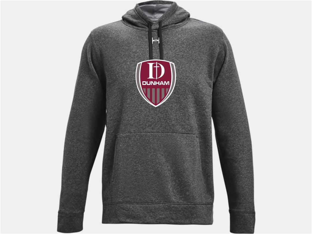 UA Dunham Rival Fleece Hoody - Carbon Heather Dunham Carbon Heather Mens Small - Third Coast Soccer