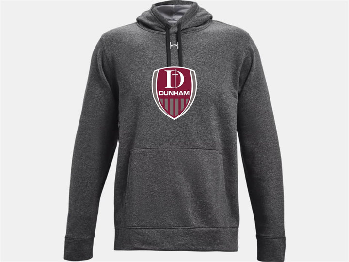UA Dunham Rival Fleece Hoody - Carbon Heather Dunham Carbon Heather Mens Small - Third Coast Soccer