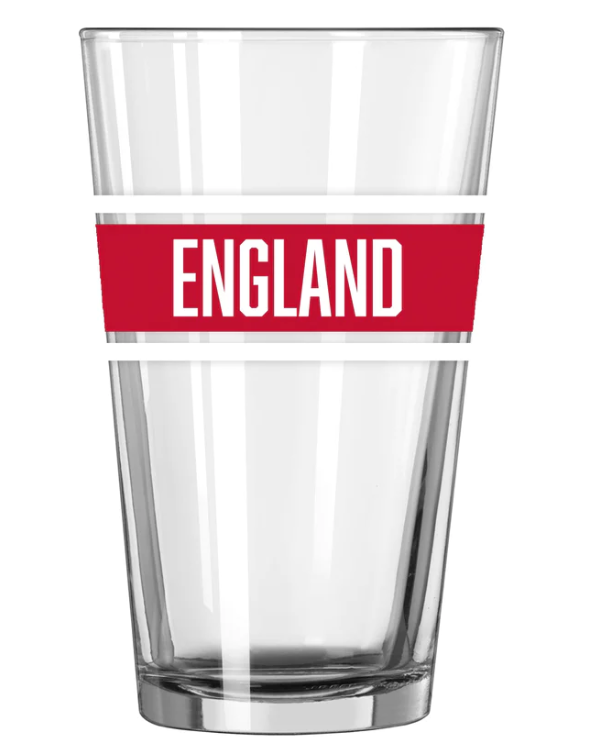 Lb England 16 Ounce Pint Glass Drinkware   - Third Coast Soccer