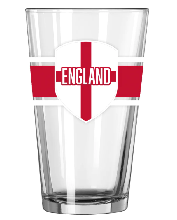 Lb England 16 Ounce Pint Glass Drinkware   - Third Coast Soccer