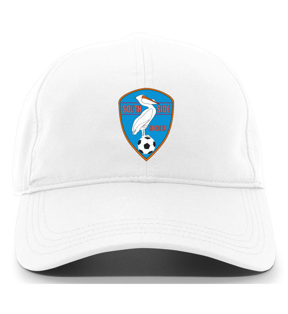 TCS Southside Adjustable Cap SYS Spiritwear WHITE FULL COLOR PATCH - Third Coast Soccer