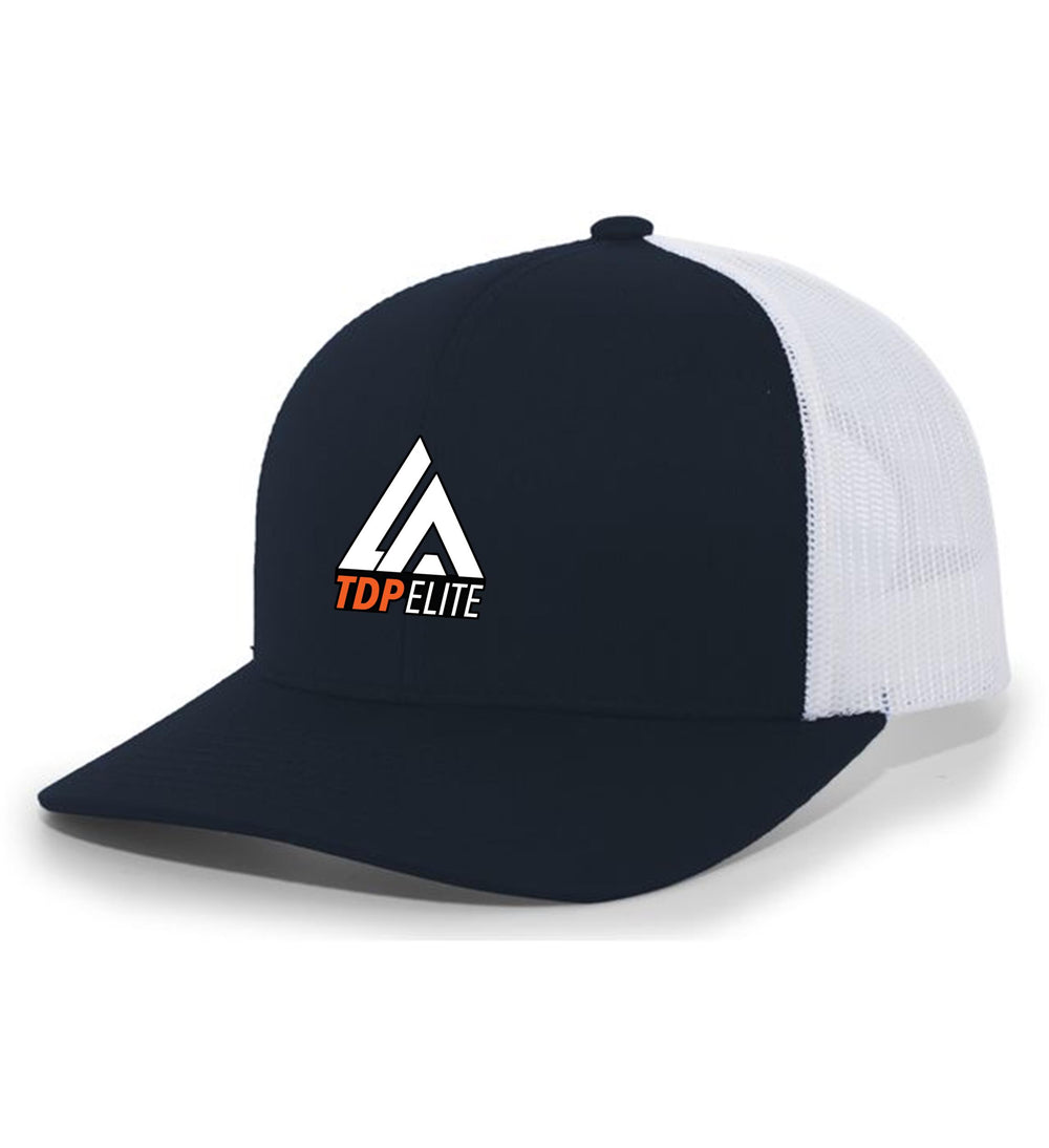 LATDP Elite Flexfit Premium Trucker LATDP Spiritwear Full Color Patch Black/White - Third Coast Soccer