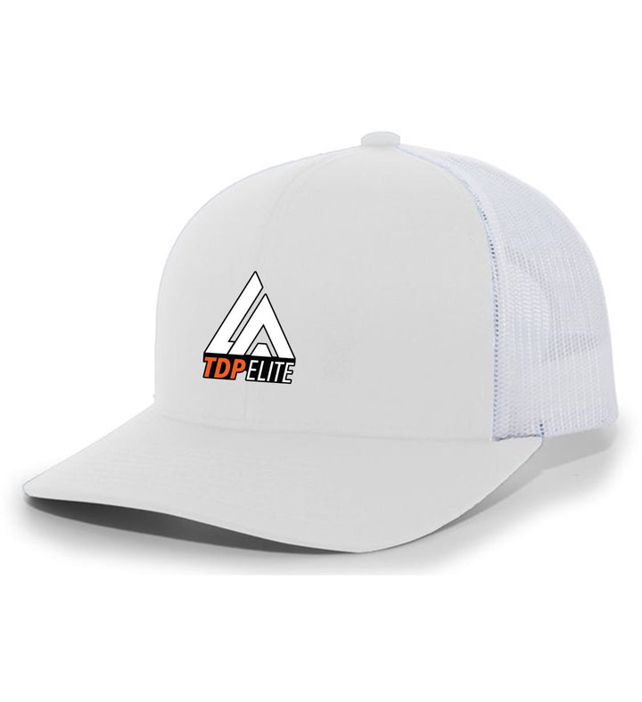 TCS LATDP Elite Flexfit Premium Trucker LATDP Spiritwear Full Color Patch White/White - Third Coast Soccer