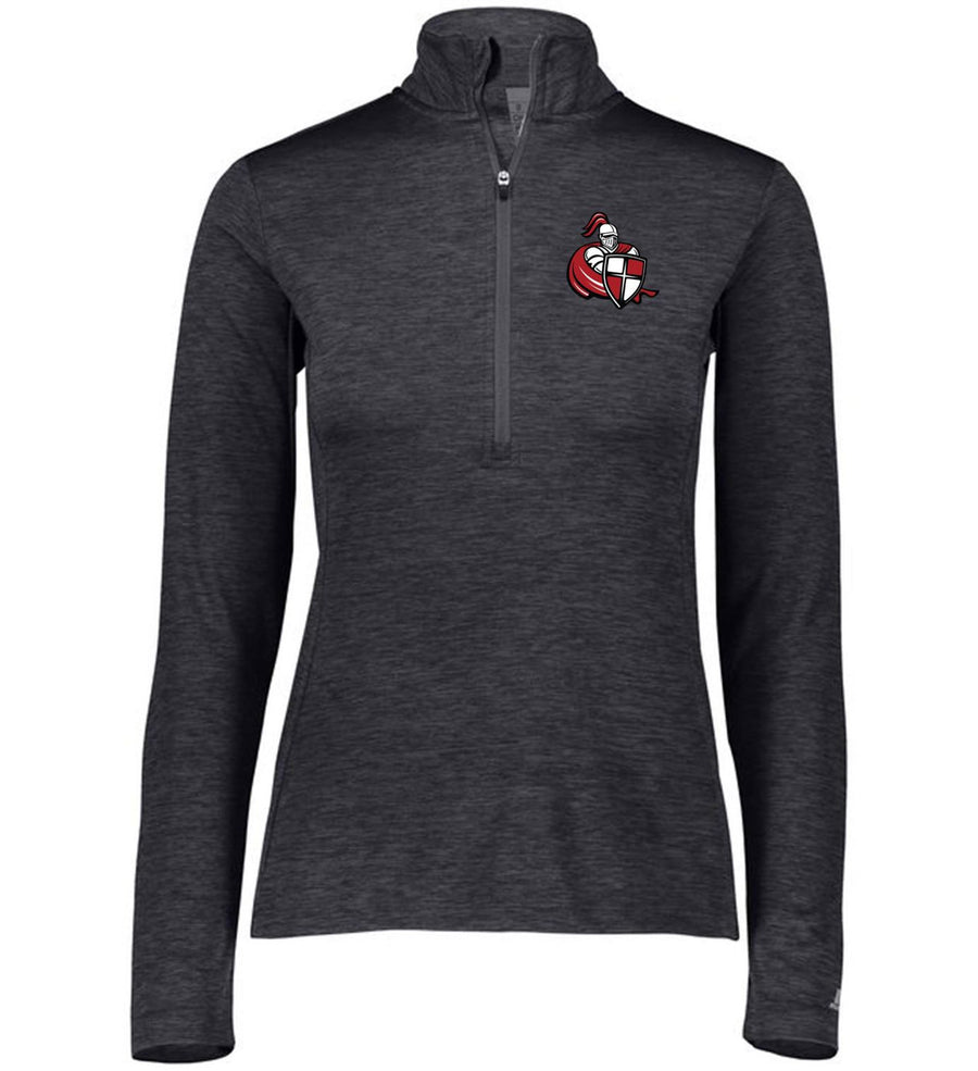 WCU Womens 1/4 Zip Pullover Carey Athletics Womens Small Black/Stealth - Third Coast Soccer