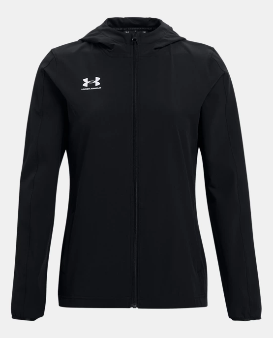 Ua Womens Challenger Track Jacket - Black Jackets Womens X-Small Black/White - Third Coast Soccer