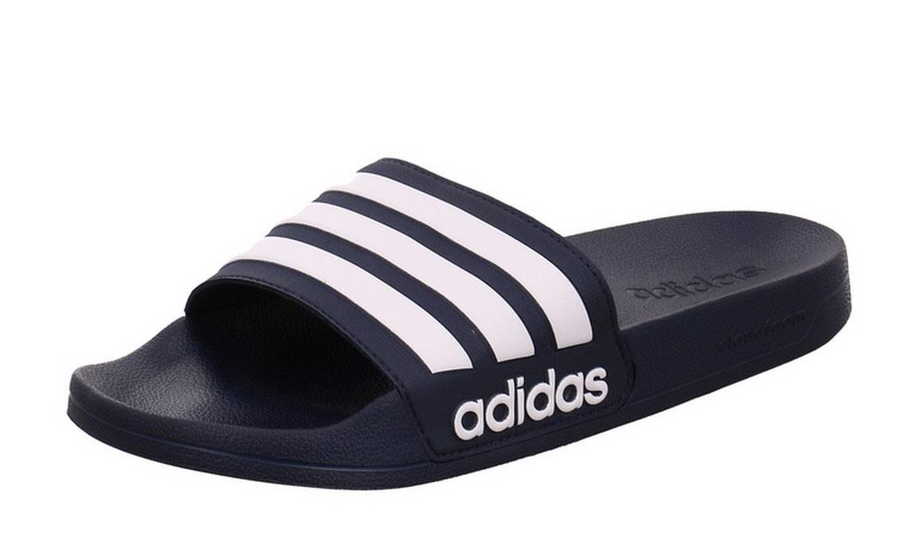 adidas Adilette Slides - Navy/White Men's Sandals COLLEGIATE NAVY MENS 6 - Third Coast Soccer