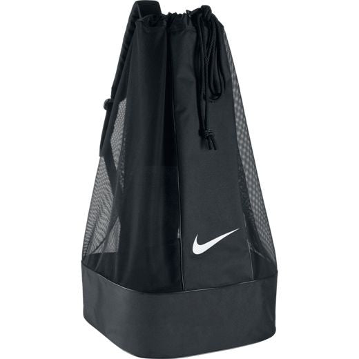 Nike Club Team Swoosh Ball Bag Ball Accessories BLACK  - Third Coast Soccer
