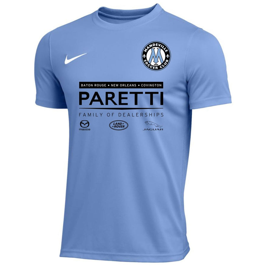 Nike MSC Mens Recreational Park Vii Jersey - Blue Mandeville Soccer Club Rec   - Third Coast Soccer