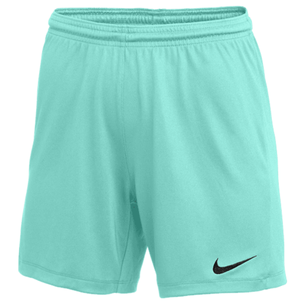 Nike Women's Park III Short Shorts Hyper Turquoise/Black Womens XSmall - Third Coast Soccer