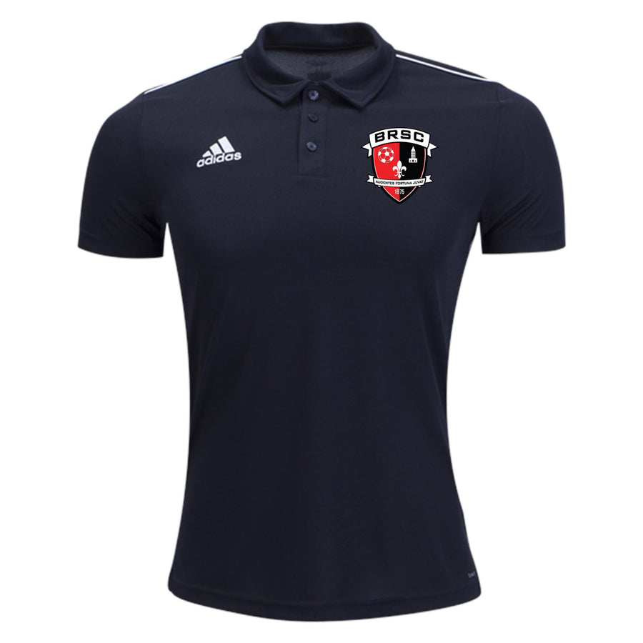 adidas BRSC Womens Core 18 Polo - Black BRSC Spiritwear Black Womens XSmall - Third Coast Soccer