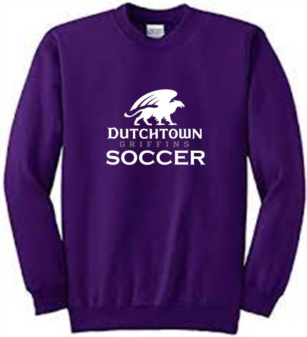 Dutchtown Soccer Crewneck Sweatshirt Training Wear Purple Youth Medium - Third Coast Soccer
