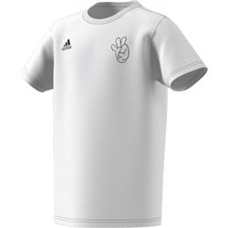 adidas Youth Mascot Inspired Word Cup T-Shirt T-Shirts White/Black Mens Small - Third Coast Soccer
