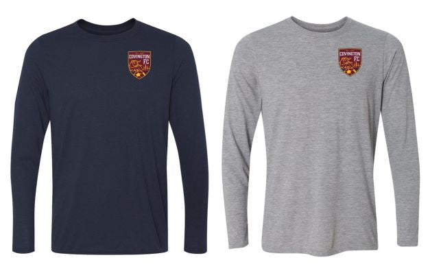 CYSA Long Sleeve Spirit T-Shirt - Navy or Grey CYSA Spiritwear NAVY MENS SMALL - Third Coast Soccer