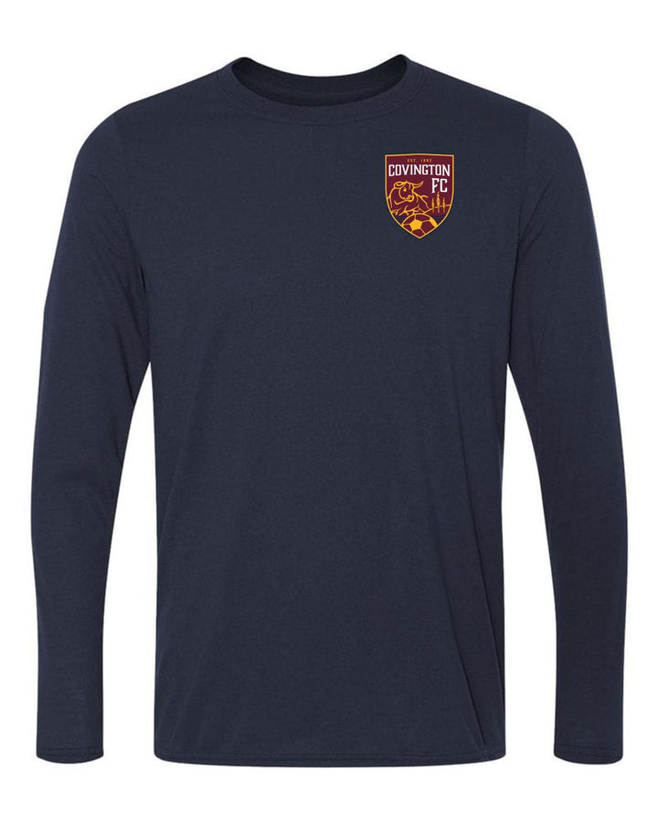 CYSA Long Sleeve Spirit T-Shirt - Navy or Grey CYSA Spiritwear NAVY MENS LARGE - Third Coast Soccer