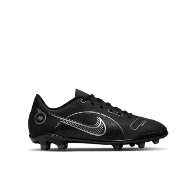 Nike Junior Mercurial Vapor 14 Club FG - Black/Metallic Silver Youth Footwear Closeout Black/Metallic Silver/Ash Youth 1.5 - Third Coast Soccer