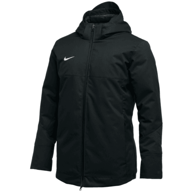 Nike Down Fill Parka Jacket - Black Jackets Black/White Mens Small - Third Coast Soccer