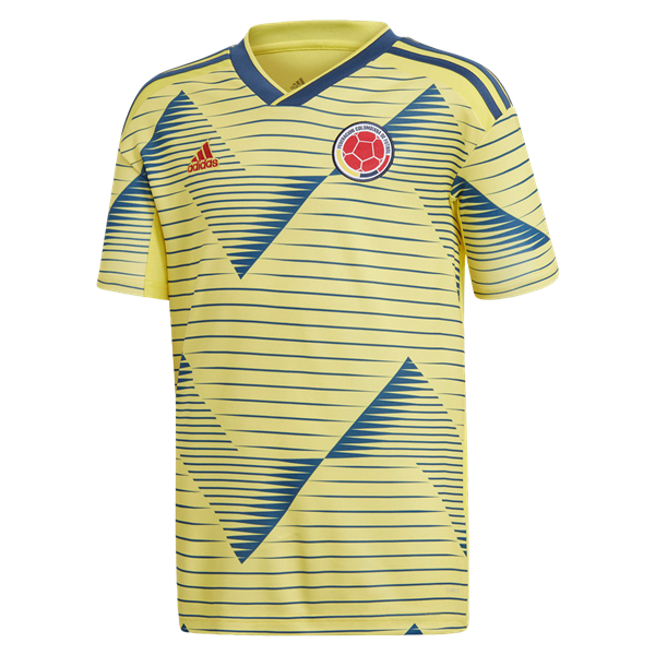adidas Youth Colombia Home Jersey 2019 International Replica Closeout Light Yellow/Night Marine Youth Small - Third Coast Soccer