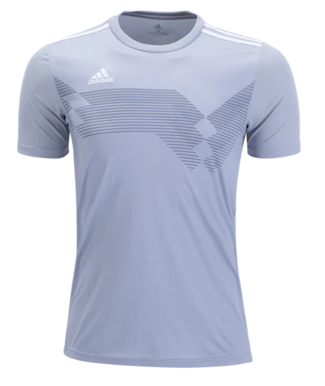 adidas Youth Campeon 19 Jersey - Light Grey/White Jerseys Youth Extra Small Light Grey/White - Third Coast Soccer