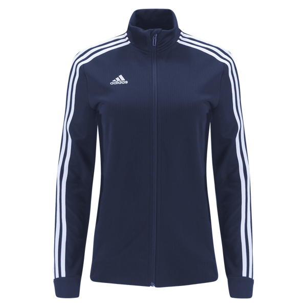 adidas Women's Tiro 19 Training Jacket - Dark Blue/Bold Blue/White Jackets WOMENS EXTRA SMALL DARK BLUE/BOLD BLUE/WHITE - Third Coast Soccer