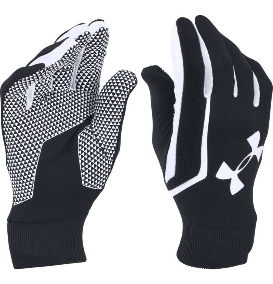 Under Armour Soccer Field Players Gloves - Black/White Gloves Black/White XLarge - Third Coast Soccer