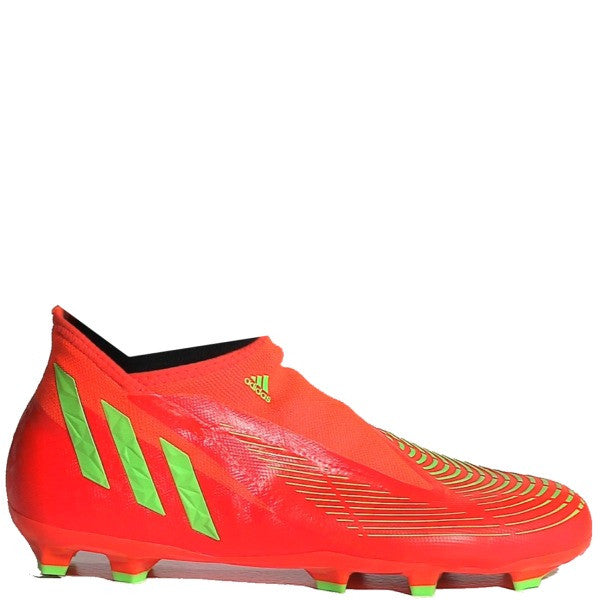 adidas Predator Edge.3 Laceless FG - Solar Red/Solar Green/Black Men's Footwear Closeout Solar Red/Solar Green/Black Mens 6.5 - Third Coast Soccer