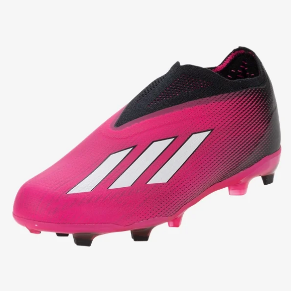 adidas Junior X Speedportal+ FG - Shock Pink/White/Black Youth Footwear Closeout Team Shock Pink/Feather White/Black Youth 1 - Third Coast Soccer