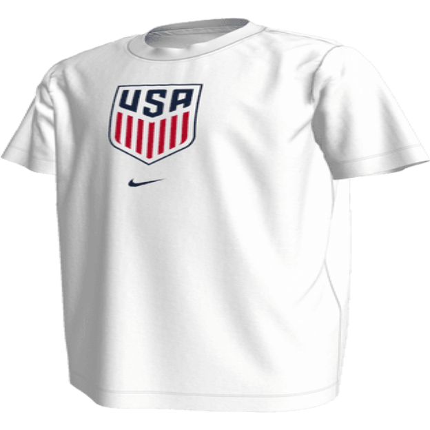 Nike Youth USA Crest WC22 Tee - White International Replica White Youth Small - Third Coast Soccer