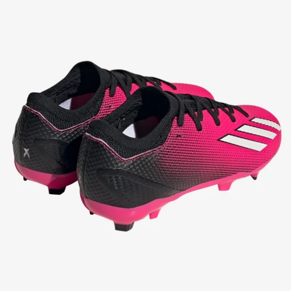 adidas Junior X Speedportal.3 FG - Shock Pink/Black/White Youth Firm Ground Youth 10.5 Team Shock Pink/Zero Met/Black - Third Coast Soccer