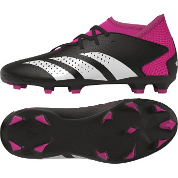 Adidas Jr Predator Accuracy.3 FG - Black/White/Shock Pink Youth Footwear   - Third Coast Soccer