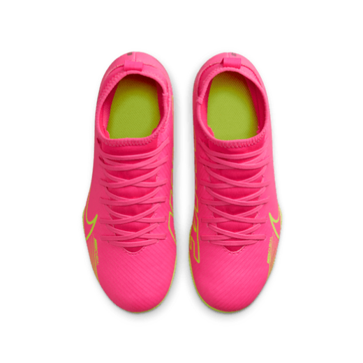 Nike Junior Mercurial Superfly 9 Club - Pink Blast/Volt/Gridiron Youth Footwear Pink Blast/Volt/Gridiron Youth 2.5 - Third Coast Soccer