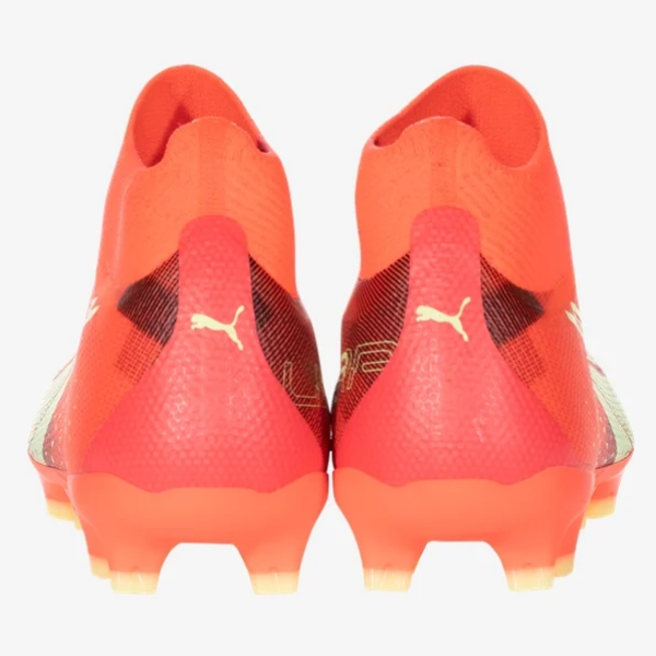 Puma Ultra Match Laceless FG - Fiery Coral/Fizzy Light/Puma Black Mens Footwear Mens 7.5 Orange - Third Coast Soccer
