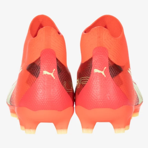 Puma Ultra Match Laceless FG - Fiery Coral/Fizzy Light/Puma Black Men's Footwear Closeout   - Third Coast Soccer