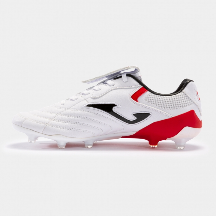 Joma Aguila Cup FG - White/Red Men's Firm Ground Mens 7 White/Red - Third Coast Soccer