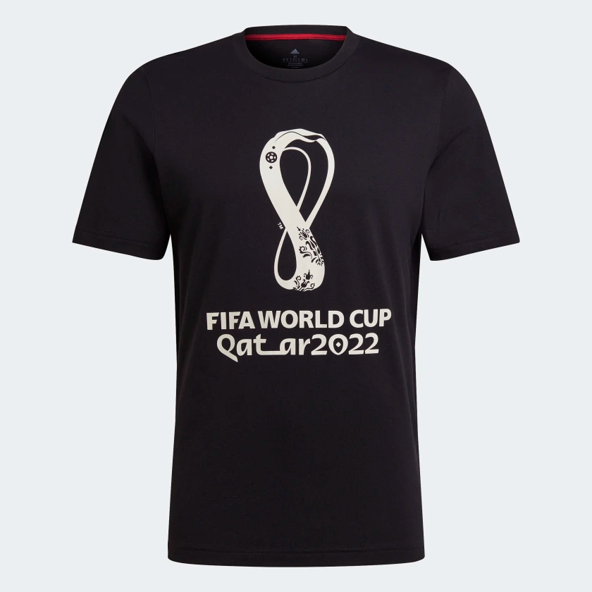 Adidas FIFA World Cup 2022‚Ñ¢ Graphic Tee - Black  MENS SMALL BLACK/WHITE - Third Coast Soccer