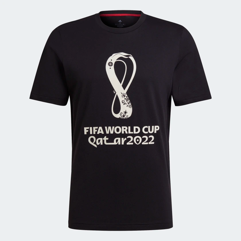 adidas FIFA World Cup 2022 Graphic Tee - Black T-Shirts Black/White Mens Small - Third Coast Soccer