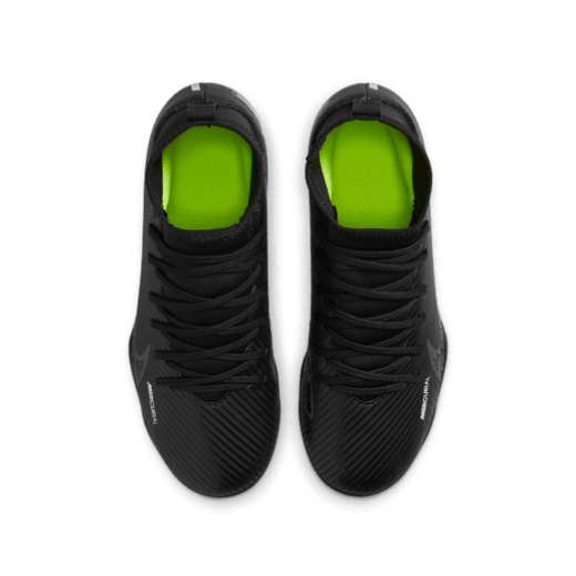 Nike Junior Mercurial Superfly 9 Club FG - Black/Dark Smoke Grey/Volt Youth Footwear Youth 2.5 Black/Dark Smoke Grey/White - Third Coast Soccer