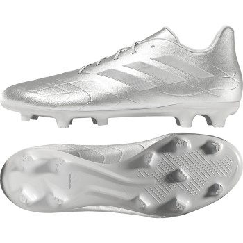 adidas Copa Pure.3 FG - White/Metallic Silver Mens Footwear Feather White/Zero Metallic Silver Mens 7.5 - Third Coast Soccer