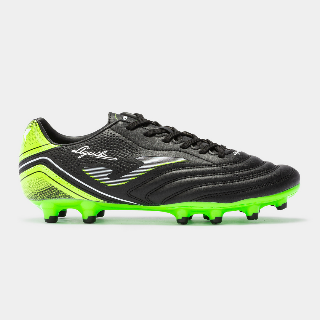 Joma Aguila 2231 FG - Black/Fluor Green Men's Footwear Closeout   - Third Coast Soccer