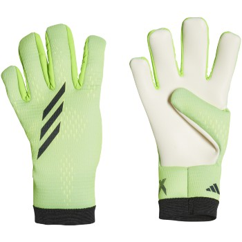 adidas X Junior Training Goalkeeper Glove - Solar Green Gloves Solar Green/Black/Solar Yellow 3 - Third Coast Soccer