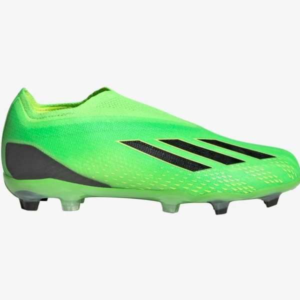 Adidas X Speedportal + FG Jr -  Solar Green/Black/Solar Yellow Youth Footwear Closeout Youth 5 Solar Green/Black/Solar Yellow - Third Coast Soccer