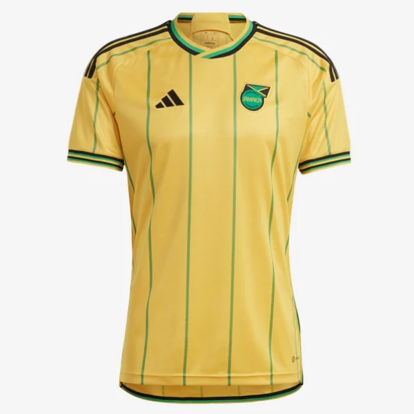 adidas Jamaica Home Jersey 2023 International Replica Bold Gold/Vivid Green Mens Small - Third Coast Soccer