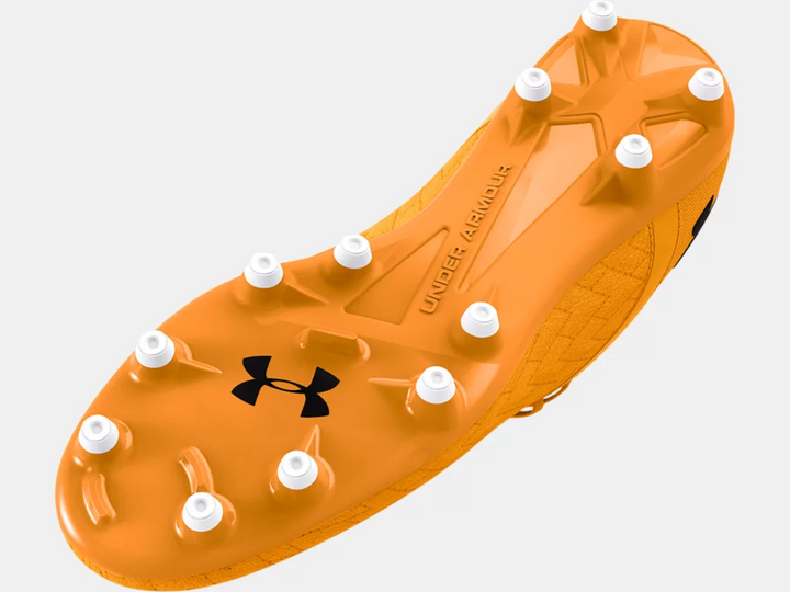 Under Armour Magnetico Select 2.0 FG - Orange Men's Footwear Closeout Orange/Yellow/Black Mens 7 - Third Coast Soccer