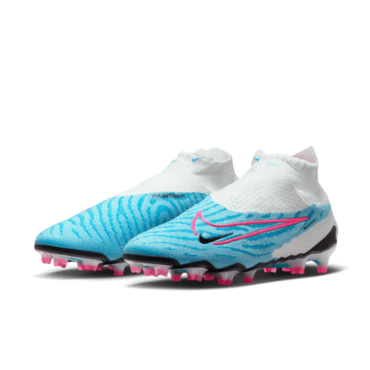 Nike Gripknit Phantom Gx Elite Dynamic Fit FG - Baltic Blue/Pink Blast/White  MENS 6.5 BALTIC BLUE/PINK BLAST/WHITE - Third Coast Soccer