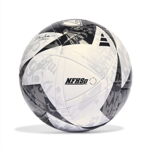 adidas MLS League NFHS Ball 2023 Balls SIZE 5 WHITE/BLACK/IRON METALLI - Third Coast Soccer