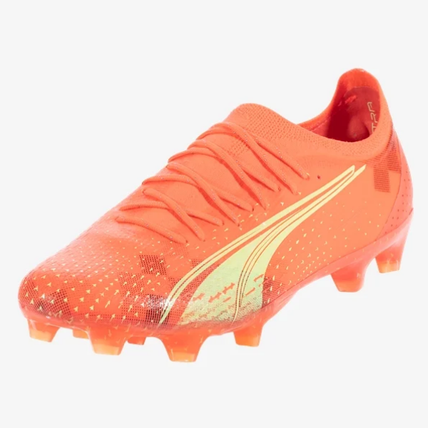 Puma Ultra Ultimate FG - Fiery Coral/Fizzy Light/Puma Black Mens Firm Ground Mens 7 Orange - Third Coast Soccer