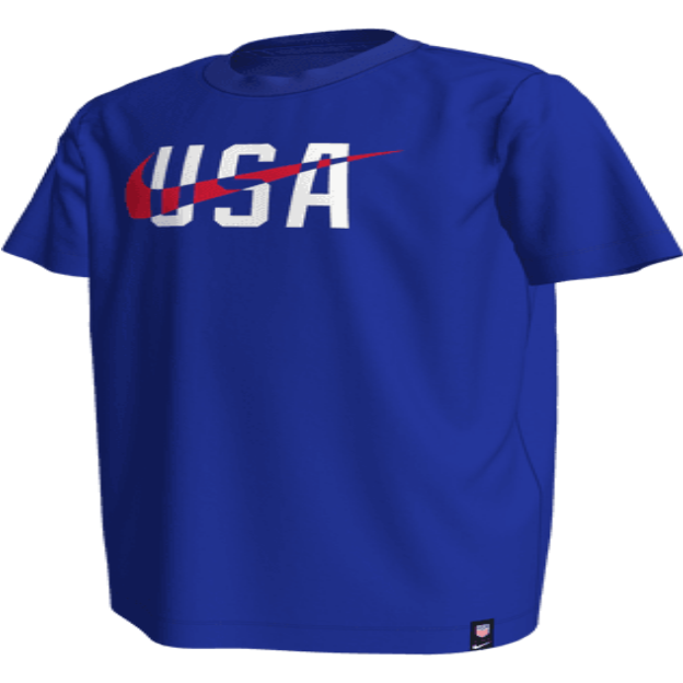 Nike Youth USA Swoosh WC22 Tee - Bright Blue International Replica Bright Blue Youth XSmall - Third Coast Soccer