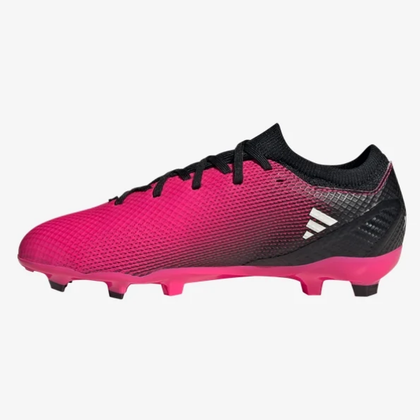 adidas Junior X Speedportal.3 FG - Shock Pink/Black/White Youth Firm Ground Youth 11 Team Shock Pink/Zero Met/Black - Third Coast Soccer